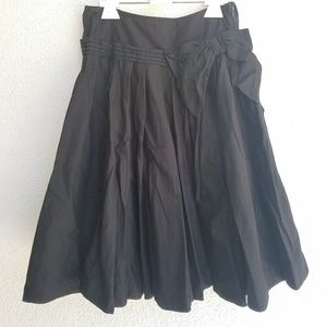 Black full A line skirt